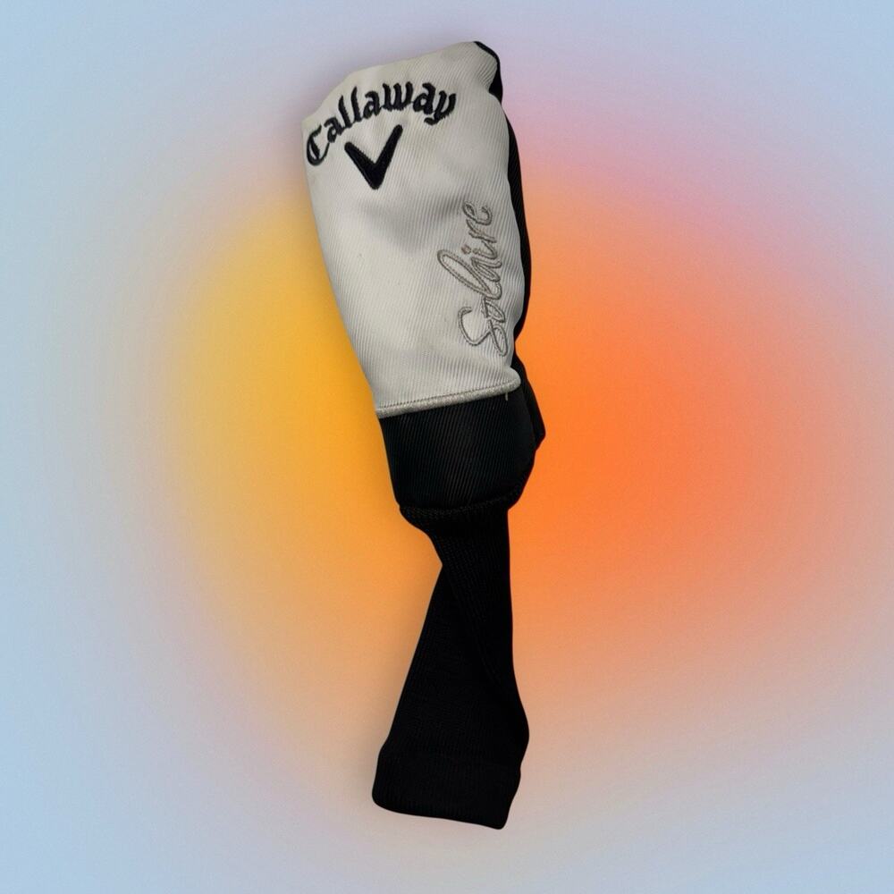 CALLAWAY SOLAIRE 6H HYBRID HEADCOVER Golf Head Cover White Black